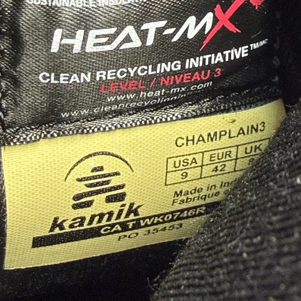 NEW‎ Kamik Champlain 3 Slip On Zip Waterproof Snow Boots Mens 9 EU 42 Brown